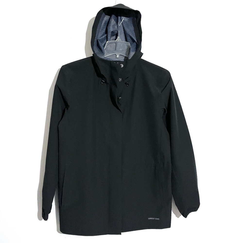 Lands' End Hooded Waterproof Rain Jacket Unisex